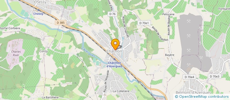 localisation de l'entreprise TENNIS CLUB CHESSY CHATILLON  CHATILLON