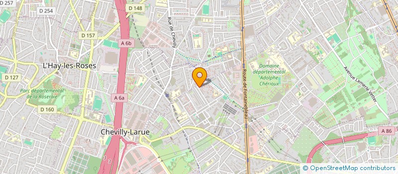 localisation de l'entreprise TENNIS CLUB CHEVILLY - LARUE  CHEVILLY-LARUE