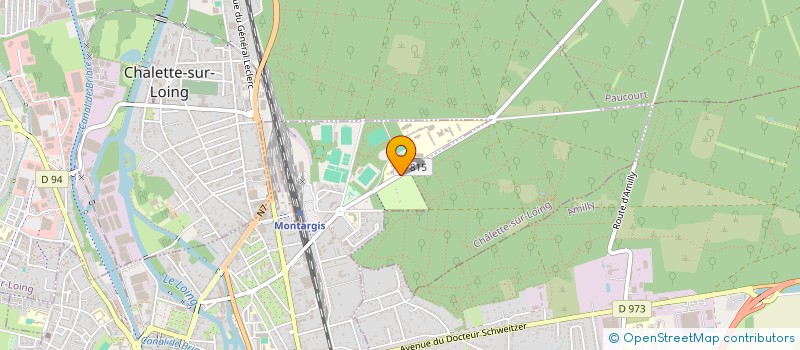 localisation de l'entreprise TENNIS CLUB CORPORATIF DU CHESNOY à MONTARGIS