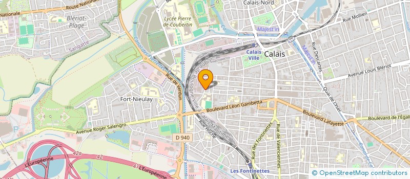 localisation de l'entreprise TENNIS CLUB COUVERT DE CALAIS  CALAIS