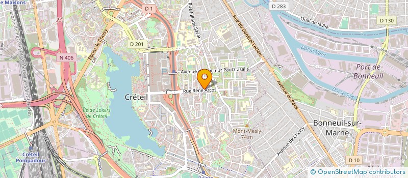 localisation de l'entreprise TENNIS CLUB CRETEIL MONT MESLY à CRETEIL