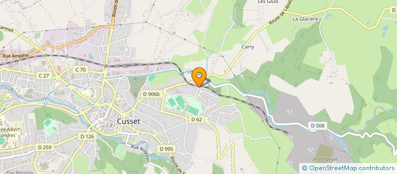 localisation de l'entreprise TENNIS CLUB CUSSETOIS à CUSSET
