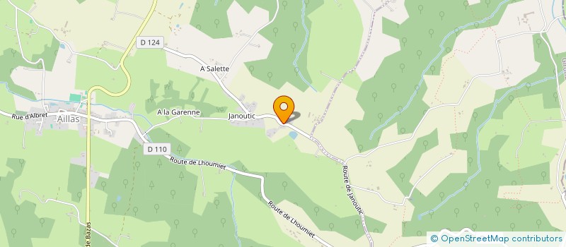 localisation de l'entreprise TENNIS CLUB D AILLAS  AILLAS