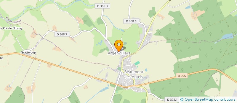 localisation de l'entreprise TENNIS-CLUB D'ARGENVILLIERS - BEAUMONT-LES-AUTELS à ARGENVILLIERS