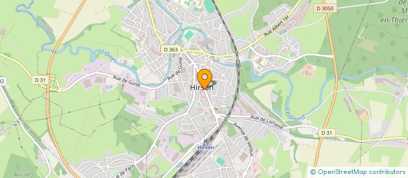 localisation de l'entreprise TENNIS CLUB D HIRSON à HIRSON