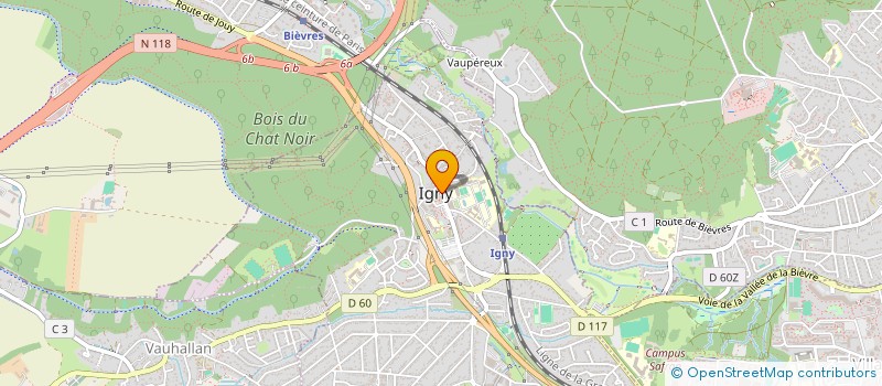 localisation de l'entreprise TENNIS CLUB D IGNY à IGNY