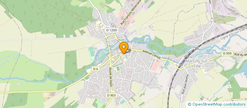 localisation de l'entreprise TENNIS CLUB D'IS SUR TILLE  IS-SUR-TILLE