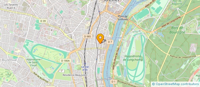 localisation de l'entreprise TENNIS CLUB DASSAULT AVIATION ST CLOUD à SURESNES