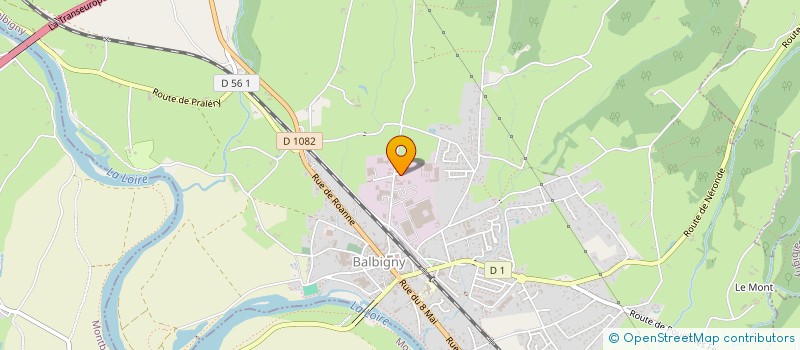 localisation de l'entreprise TENNIS CLUB DE BALBIGNY  BALBIGNY