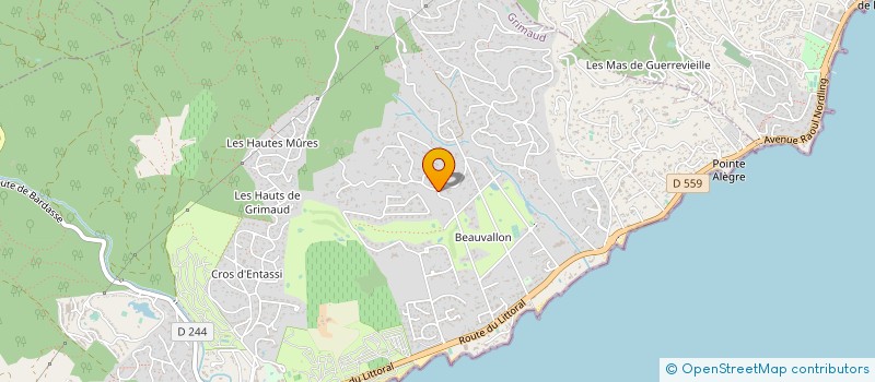 localisation de l'entreprise TENNIS CLUB DE BEAUVALLON à GRIMAUD