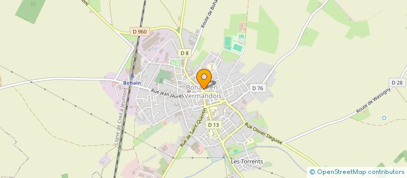 localisation de l'entreprise TENNIS CLUB DE BOHAIN  BOHAIN-EN-VERMANDOIS