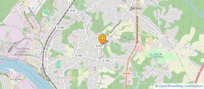 localisation de l'entreprise TENNIS CLUB DE BOUCAU  BOUCAU