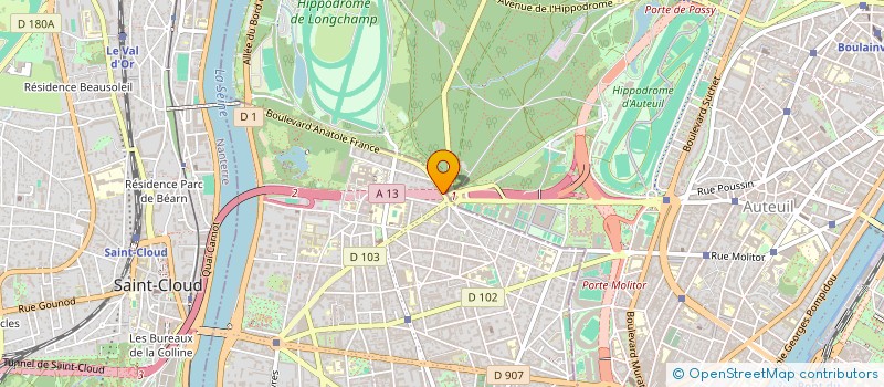 localisation de l'entreprise TENNIS CLUB DE BOULOGNE BILLANCOURT à BOULOGNE-BILLANCOURT