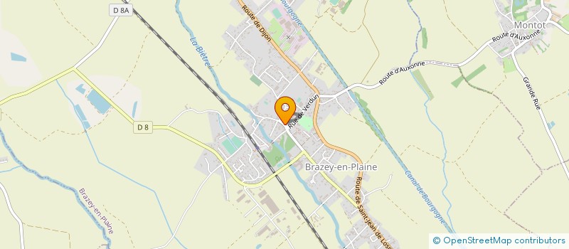 localisation de l'entreprise TENNIS CLUB DE BRAZEY EN PLAINE  BRAZEY-EN-PLAINE