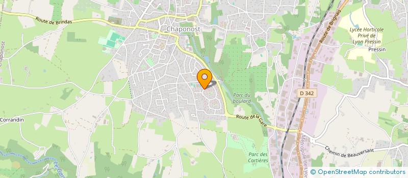 localisation de l'entreprise TENNIS CLUB DE BRIGNAIS  CHAPONOST