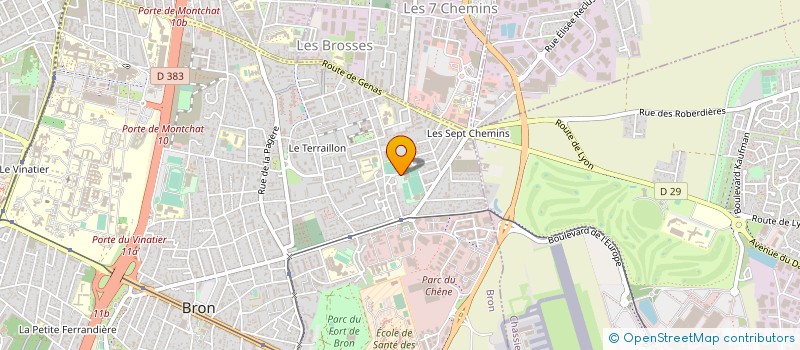 localisation de l'entreprise TENNIS CLUB DE BRON à BRON