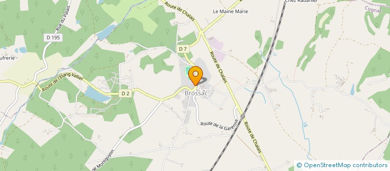 localisation de l'entreprise TENNIS CLUB DE BROSSAC  BROSSAC