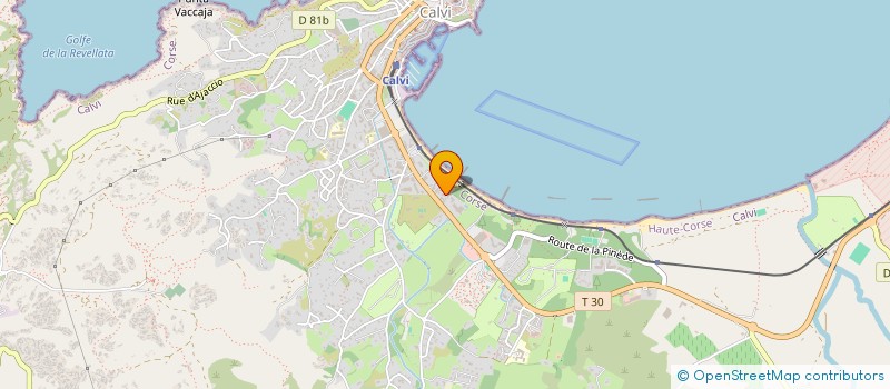 localisation de l'entreprise TENNIS CLUB DE CALVI à CALVI