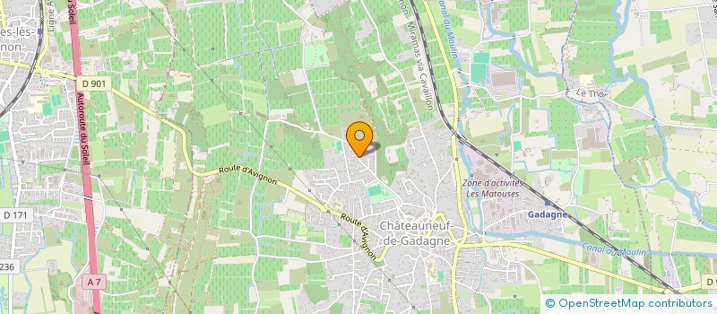 localisation de l'entreprise TENNIS CLUB DE CAMPBEAU à CHATEAUNEUF-DE-GADAGNE