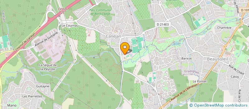 localisation de l'entreprise TENNIS CLUB DE CANEJAN à CANEJAN