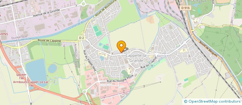 localisation de l'entreprise TENNIS CLUB DE CAPPELLE LA GRANDE  CAPPELLE-LA-GRANDE