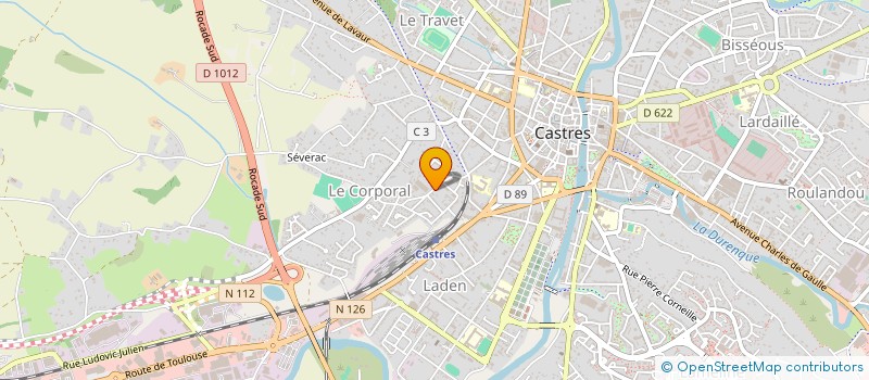 localisation de l'entreprise TENNIS CLUB DE CASTRES  CASTRES