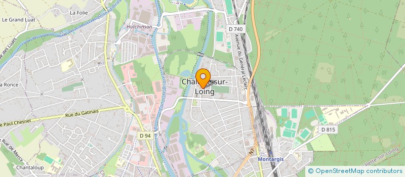 localisation de l'entreprise TENNIS CLUB DE CHALETTE à CHALETTE-SUR-LOING