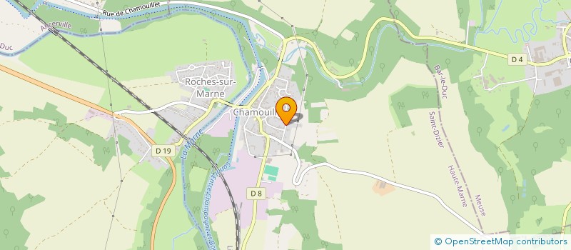 localisation de l'entreprise TENNIS CLUB DE CHAMOUILLEY SOUS ROCHES à CHAMOUILLEY