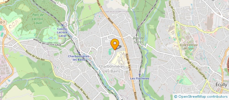 localisation de l'entreprise TENNIS CLUB DE CHARBONNIERES à CHARBONNIERES-LES-BAINS