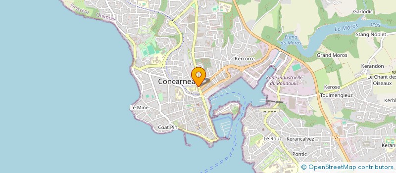 localisation de l'entreprise TENNIS CLUB DE CONCARNEAU à CONCARNEAU