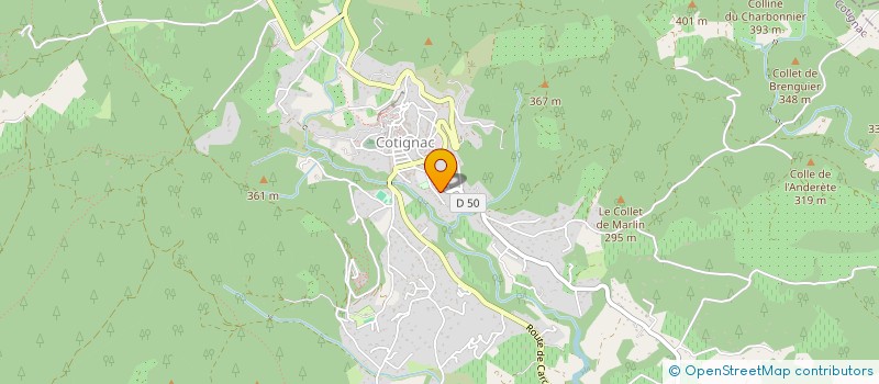 localisation de l'entreprise TENNIS CLUB DE COTIGNAC  COTIGNAC