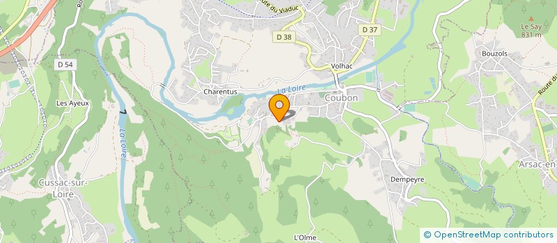 localisation de l'entreprise TENNIS CLUB DE COUBON  COUBON