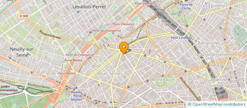 localisation de l'entreprise TENNIS CLUB DE COURCELLES  PARIS