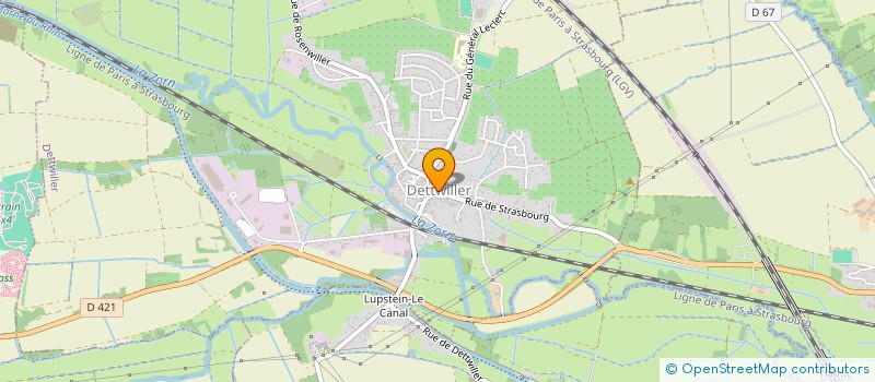 localisation de l'entreprise TENNIS CLUB DE DETTWILLER  DETTWILLER