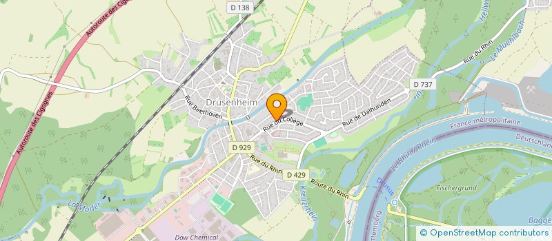 localisation de l'entreprise TENNIS CLUB DE DRUSENHEIM  DRUSENHEIM