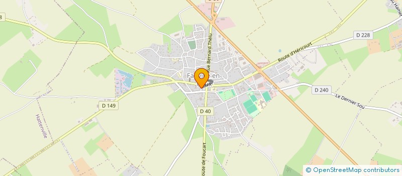 localisation de l'entreprise TENNIS CLUB DE FAUVILLE EN CAUX  TERRES-DE-CAUX