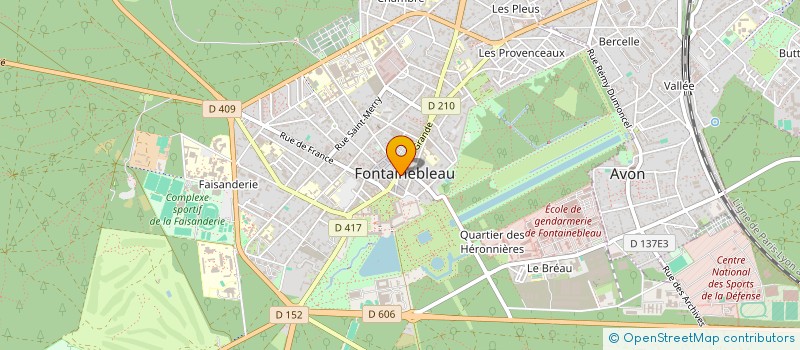 localisation de l'entreprise TENNIS CLUB DE FONTAINEBLEAU T.C.F. à FONTAINEBLEAU