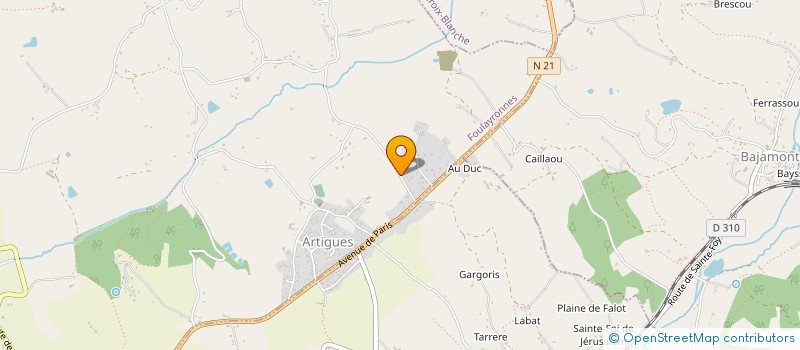 localisation de l'entreprise TENNIS CLUB DE FOULAYRONNES  FOULAYRONNES