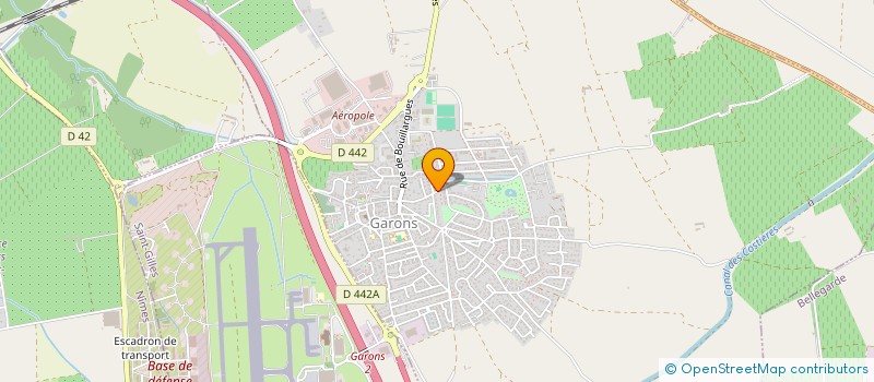 localisation de l'entreprise TENNIS CLUB DE GARONS  GARONS