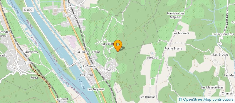 localisation de l'entreprise TENNIS CLUB DE GERVANS  GERVANS