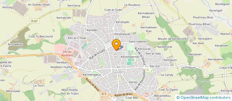 localisation de l'entreprise TENNIS CLUB DE GUILERS  GUILERS