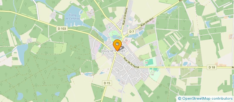 localisation de l'entreprise TENNIS CLUB DE JOUY LE POTIER à JOUY-LE-POTIER