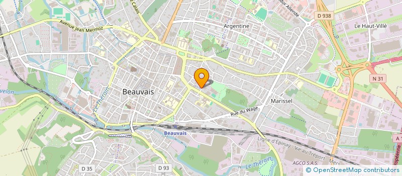 localisation de l'entreprise TENNIS CLUB DE L AGGLOMERATION DU BEAUVAISIS  BEAUVAIS