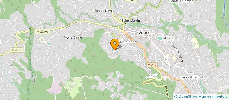 localisation de l'entreprise TENNIS CLUB DE L'ARA à VENCE