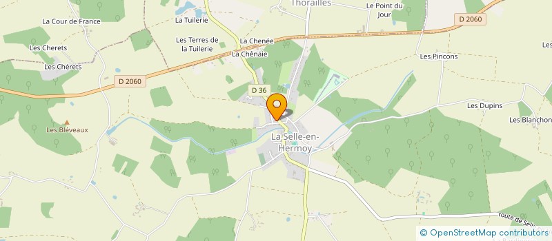 localisation de l'entreprise TENNIS CLUB DE L'HERMOIS à LA SELLE-EN-HERMOY