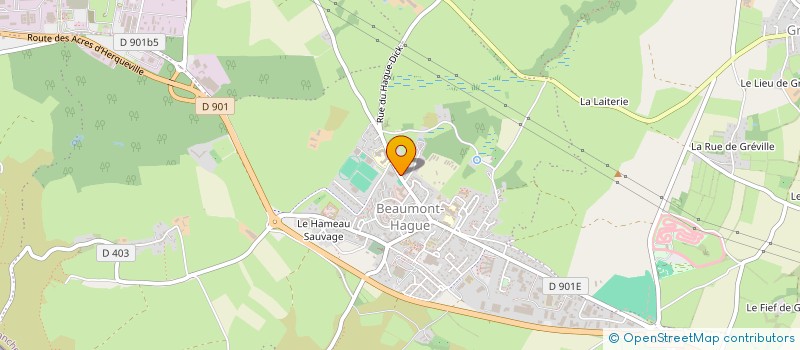 localisation de l'entreprise TENNIS CLUB DE LA HAGUE  LA HAGUE