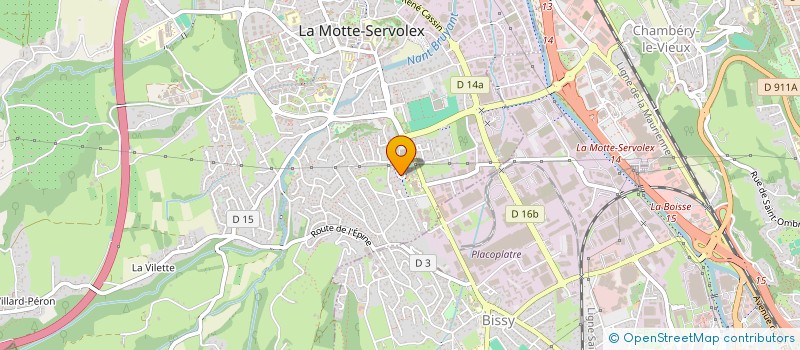 localisation de l'entreprise TENNIS CLUB DE LA MOTTE SERVOLEX à LA MOTTE-SERVOLEX