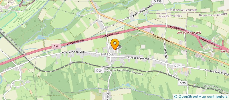 localisation de l'entreprise TENNIS CLUB DE LA NESTE  SAINT-LAURENT-DE-NESTE