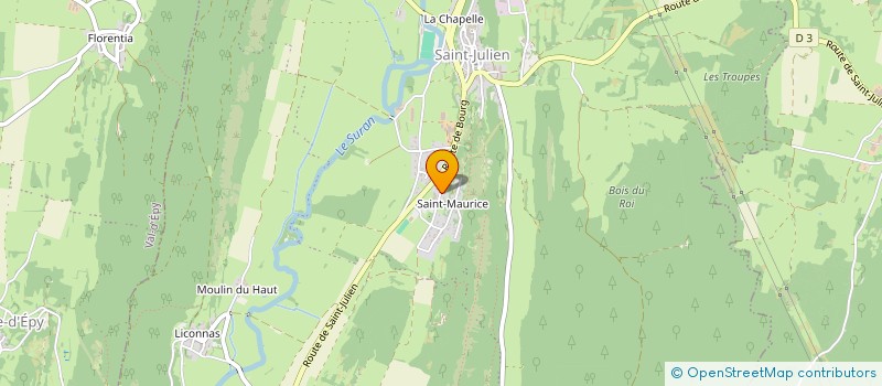 localisation de l'entreprise TENNIS CLUB DE LA PETITE MONTAGNE T-C.P.M.  VAL SURAN