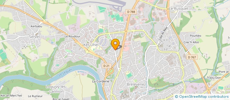 localisation de l'entreprise TENNIS CLUB DE LANNION à LANNION